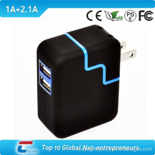 external phone charger T01 with double outputs 1A/2.1A